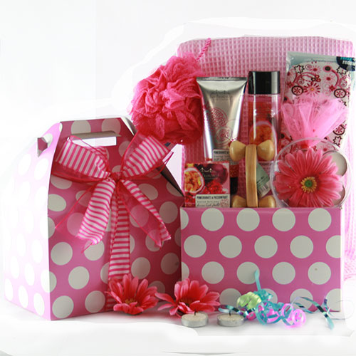 Spa T Baskets Pamper Me Pink Spa T Basket Diygb