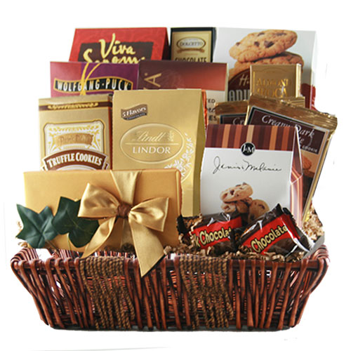 Custom Baskets: Chocolate Theme: Lg Chocolate Gift Basket BP1001 | DIYGB