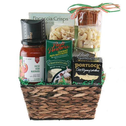 Custom Baskets: Italian Theme: Sm Italian Gift Basket Bp1017 