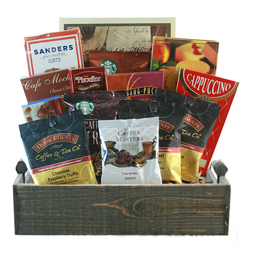 Custom Baskets: Coffee Theme: Med Coffee Gift Basket BP1020 | DIYGB