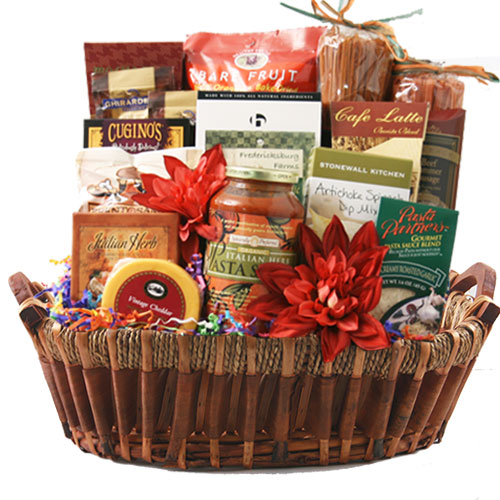 Custom Baskets: Italian Theme: Lg Italian Gift Basket BP1028 | DIYGB