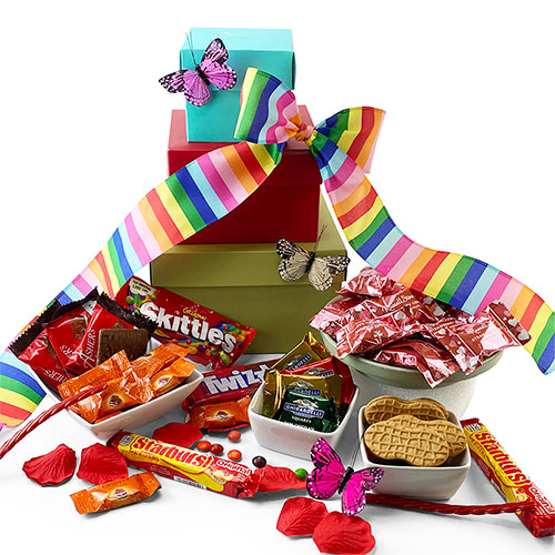 Chocolate Gift Baskets: Chocolate Explosion Candy Gift | DIYGB