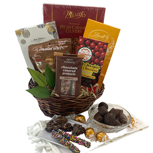 Chocolate Lovers Full Size Candy Bar Gift Basket