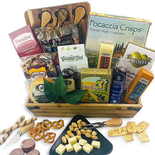 Gourmet Meat Cheese Gift Basket