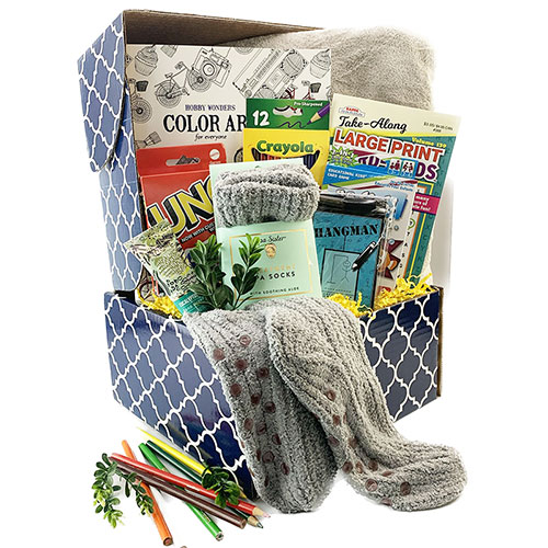 Get Well Soon Gift Basket - Custom Gifts to Feel BETTER, Recovery, Broken Foot, Surgery, Hospital Stay, Care Package Box | Our Green House