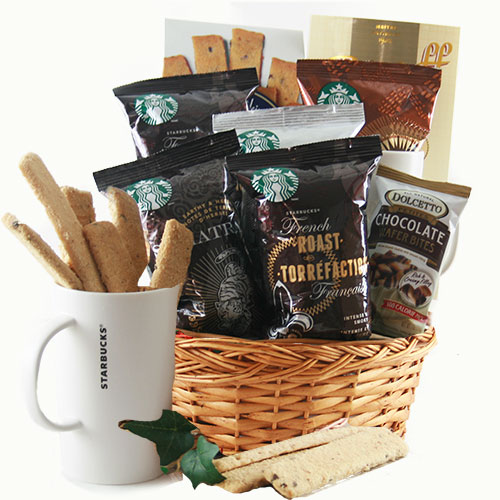 Starbucks for Dad Fathers Day Gift Basket @ Design It Yourself Gift Baskets