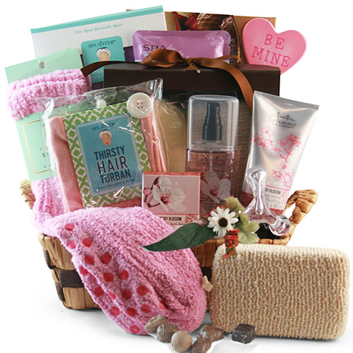 Spa Gift Baskets: Tickled Pink Spa Gift Basket | DIYGB