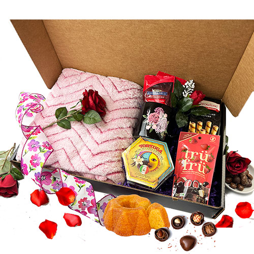 Valentines for Her Valentine Gift Basket