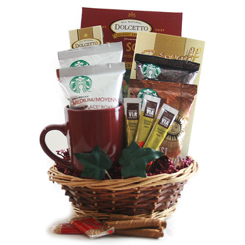 Coffee Gift Baskets: Via La Starbucks Starbucks Gift Basket @ Design It ...