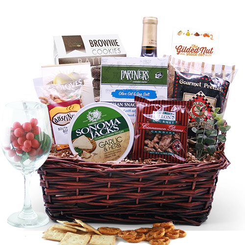 Wine Gift Baskets Why Thank You! Wine Gift Basket DIYGB